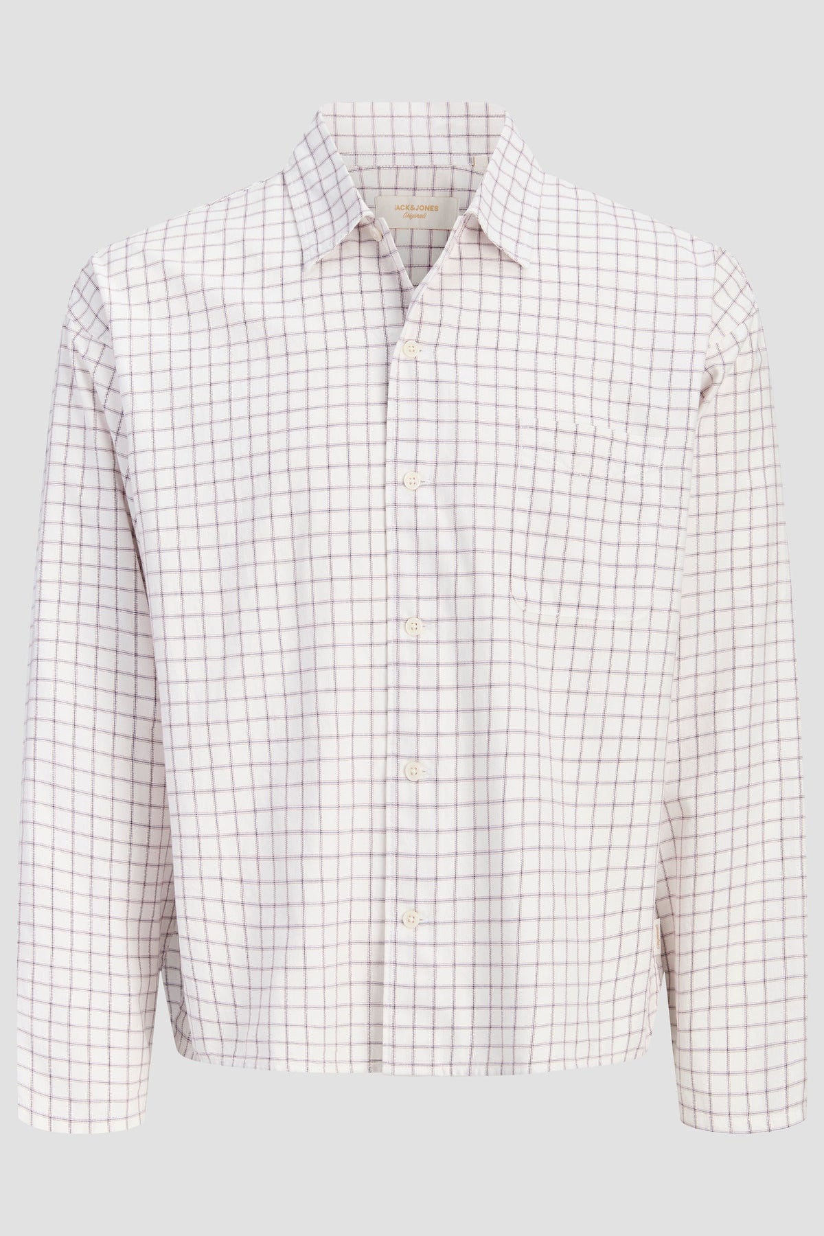 Jack & Jones Austin Clean Check Shirt Snow White
