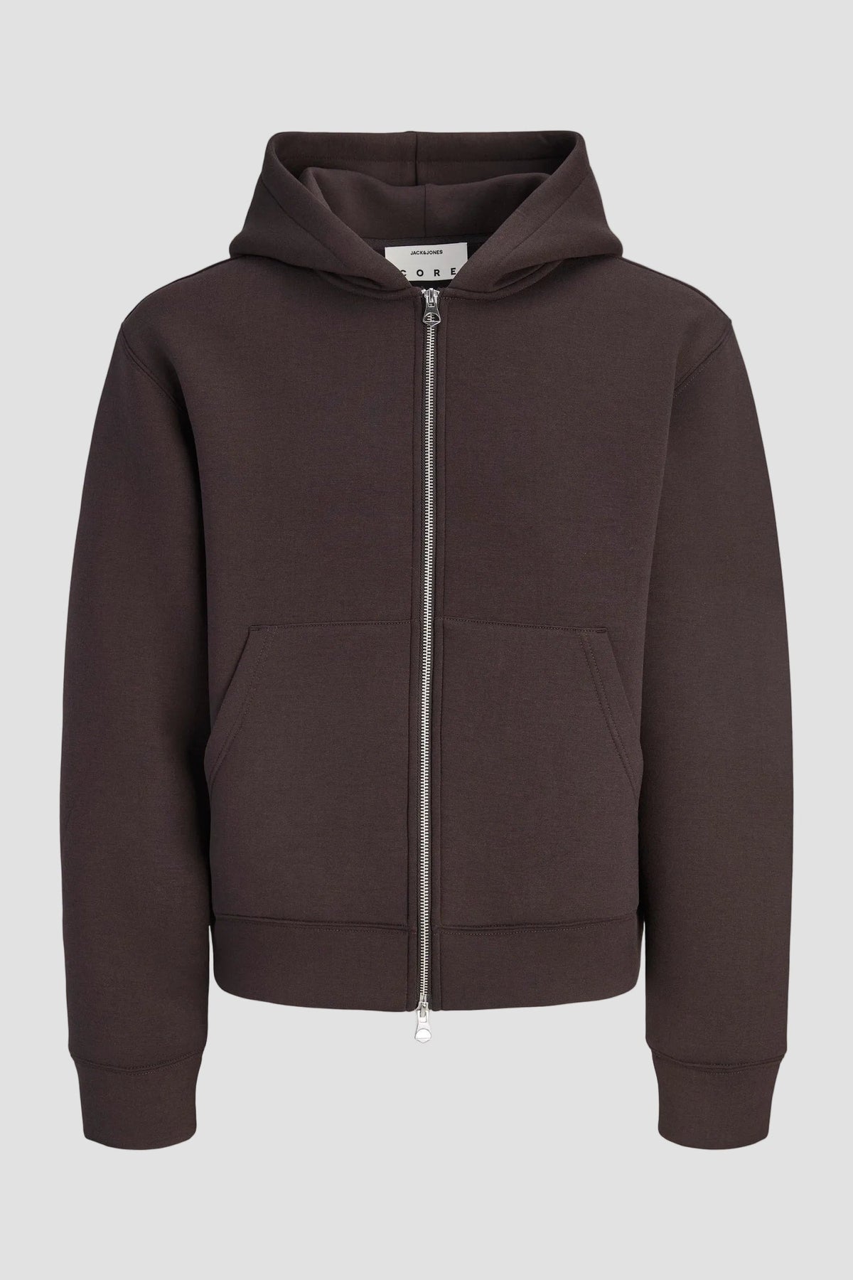 Jack & Jones Legacy Sweat Scuba Zip Hoodie Chocolate Torte