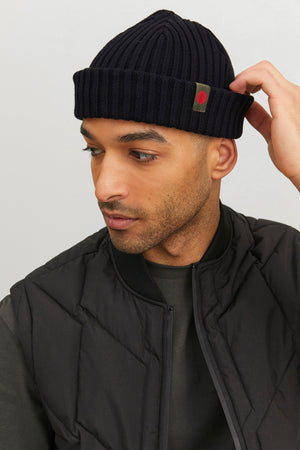 Jack & Jones Rddknit Short Beanie Black