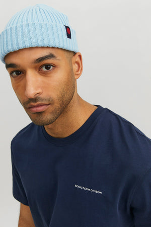 Jack & Jones Rdd Knit Short Beanie Dream Blue
