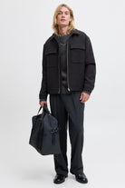 Jack & Jones Soho Ollie Knit Crew Neck SN Asphalt