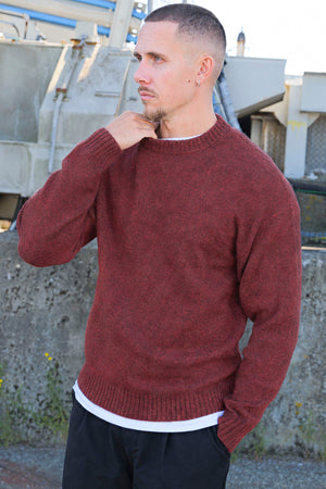 Jack & Jones Soho Ollie Knit Crew Neck SN Fired Brick