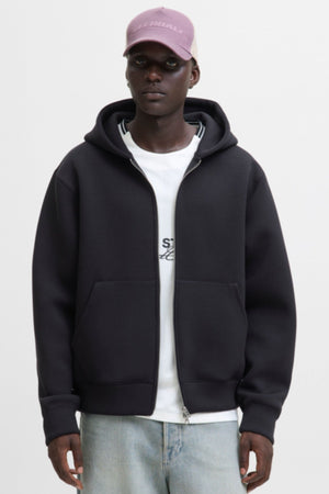 Jack & Jones Cover Scuba Sweat Zip Hood Svart