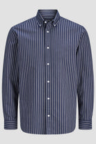 Jack & Jones Harvey Oxford LS Shirt Navy Blazer