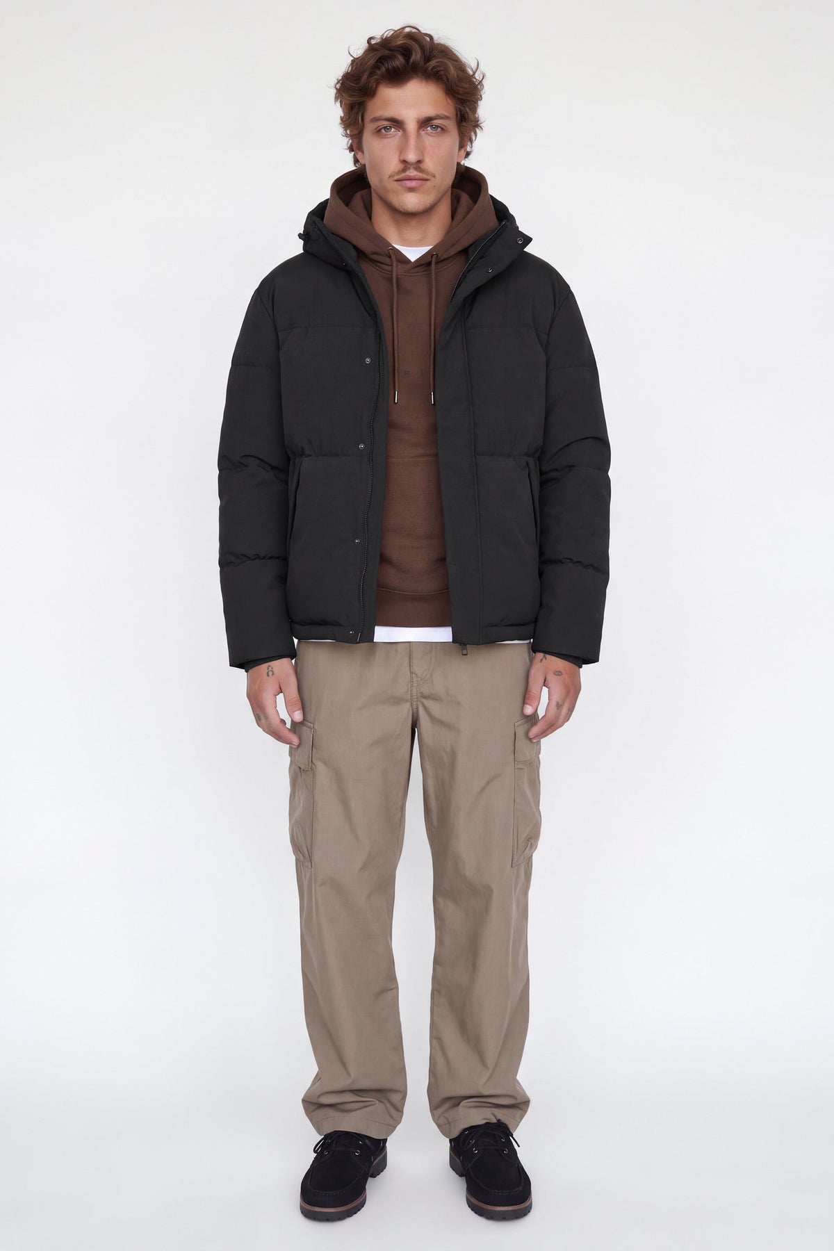 Jack & Jones Soho Puffer Hood Black