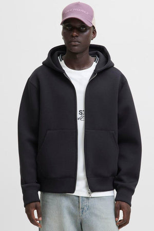 Jack & Jones Cover Scuba Sweat Zip Hood Svart