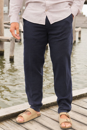 Selected Brody Linen Pants Black