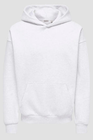 Only & Sons Ceres Ovz Hoodie Super Light Grey Melange
