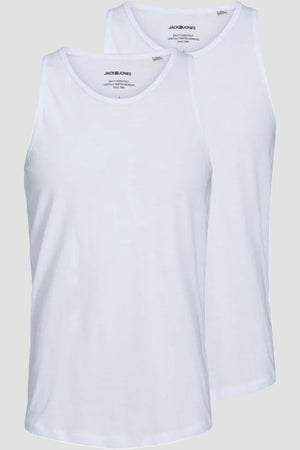 Jack & Jones Basic Tanktop 2 Pack White