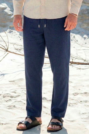 Solid Taiz Pants Insignia Blue