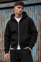 Jack & Jones Legacy Sweat Scuba Zip Hoodie Black
