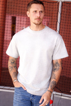 Solid Danton Fog T-shirt Grey Melange 8010