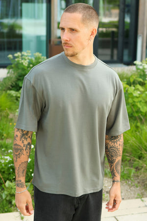 Only & Sons Caspian Airflex Boxy SS Tee Castor Gray