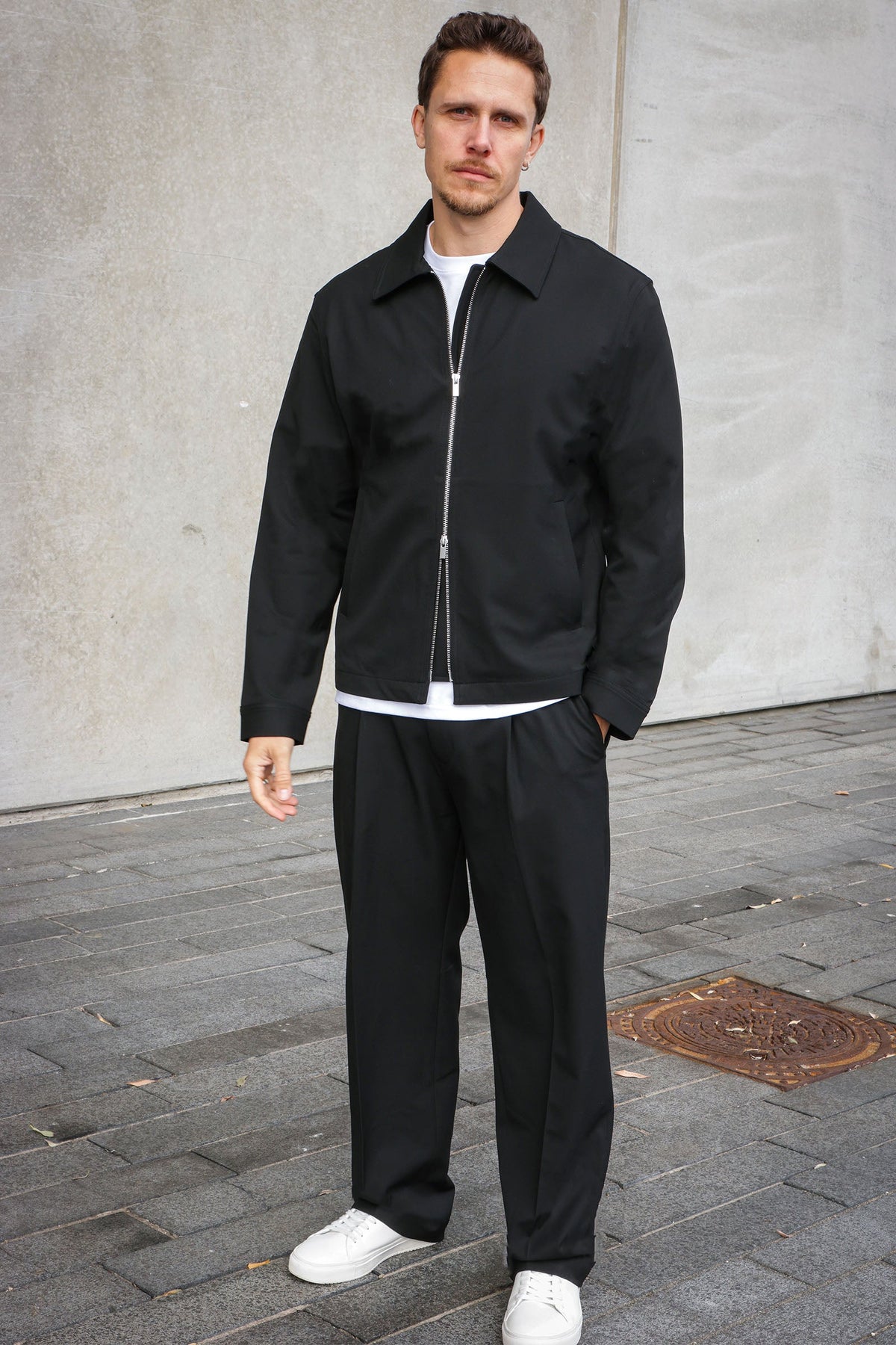 Selected Finn Zip Jacket Black