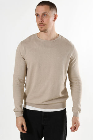 Clean Cut Copenhagen Claude crewneck knit Ecru Melange