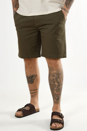 Clean Cut Copenhagen Mitchell Twill Shorts Army