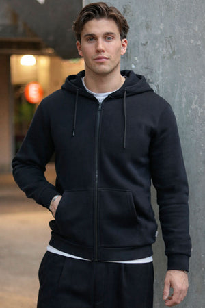 ONLY & SONS CERES ZIP HOODIE SWEAT  Black