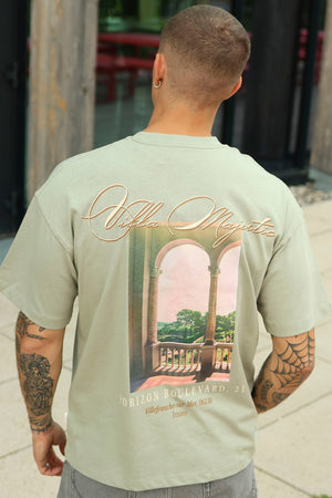Jack & Jones Sanremo Back Tee SS Crew Neck Seagrass