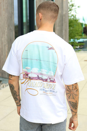 Jack & Jones Sanremo Back Tee SS Crew Neck SN Bright white T-skjorte