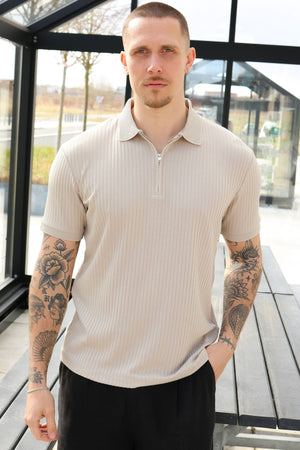 Selected Fave Polo SS Oatmeal