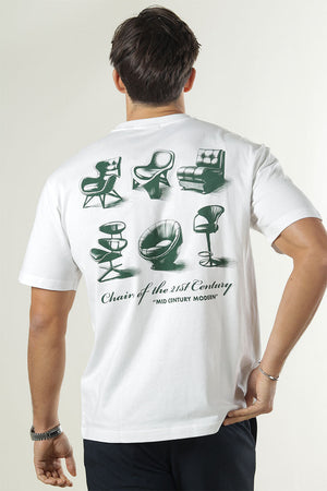 Only & Sons Fred Liv Rlx Ss Print Tee Bright White