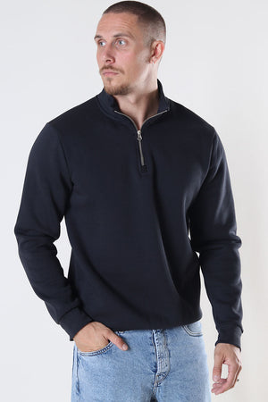 ONLY & SONS Ceres Half Zip Sweat Dark Navy