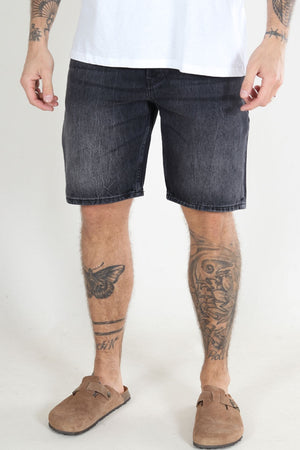 ONLY & SONS Edge Denim Shorts  Washed Black
