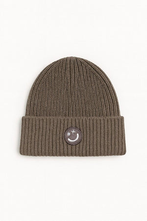 Clean Cut Copenhagen Smiley Beanie Brindle Beige Melange