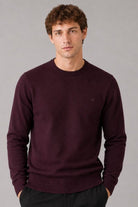 Clean Cut Copenhagen Merino Crewneck Knit Huckleberry Melange