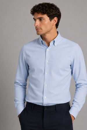 Clean Cut Copenhagen Eske Oxford Shirt Light Blue