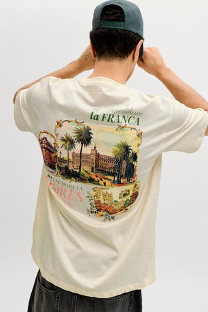 Jack & Jones Paradise Island Tee SS Crew Neck Antique White
