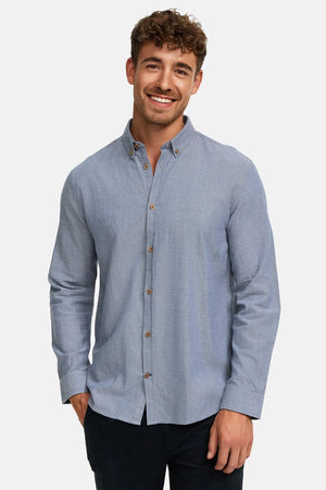 Kronstadt Johan Diego Cotton Shirt Navy Mix