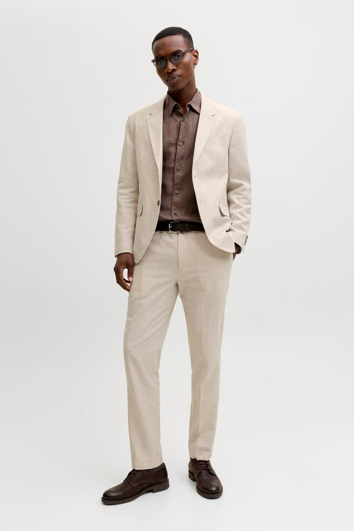 Jack & Jones Martin Summer Blazer Linen Blend Ancient Scroll