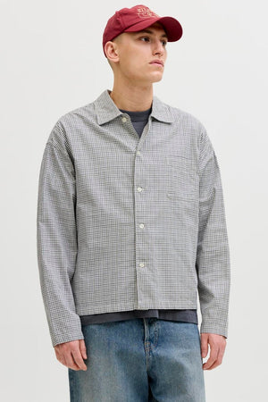 Jack & Jones Austin Clean Check Shirt LS Odyssey Gray
