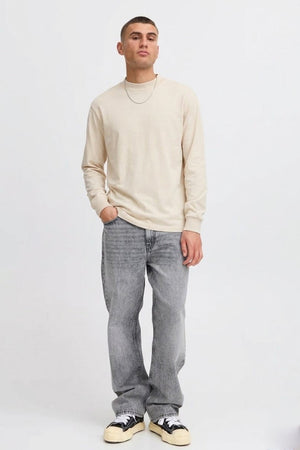 Solid Dreynaldo Longsleeve T-shirt Oatmeal