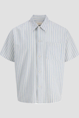 Only & Sons Riviera Linen Blend Shirt SS Ln Cashmere Blue