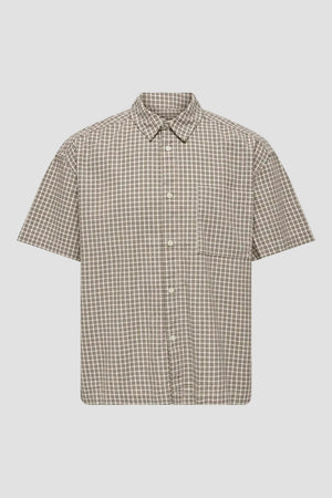 Only & Sons Daves Loose Check Shirt Egret