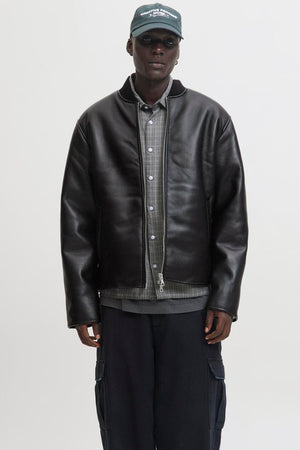 Jack & Jones Fade Pu Bomberjakke Black