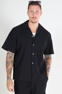 Selected Boxy Casper Shirt Black