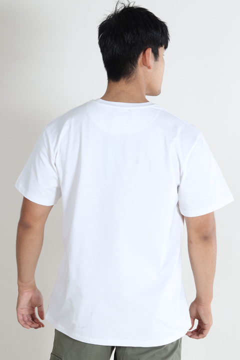 Clean Cut Copenhagen Cross Logo Organic Tee White