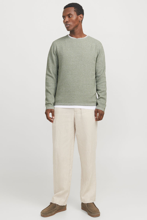 Jack & Jones George Knit Crew Neck Iceberg Green