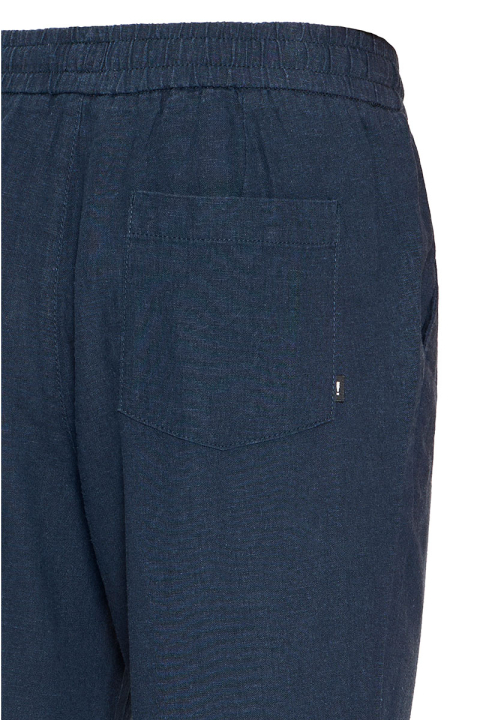 Allan Elasticated Linen Trousers Insignia Blue