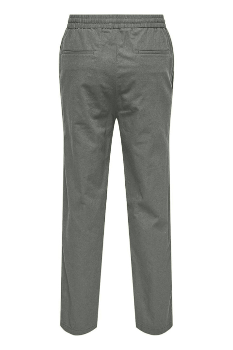 ONLY & SONS Sinus Loose Cotton Linen Pants Olive Night