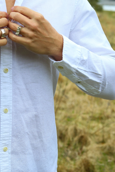 Jack & Jones Summer Shirt LS White