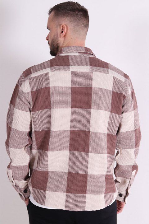 Solid Oliver Waffle Check Shirt Acorn