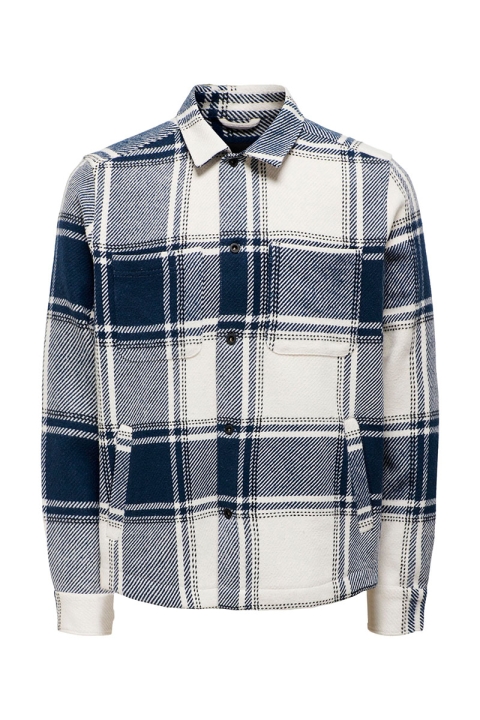 ONLY & SONS Mace LS Check Shirt Cloud Dancer