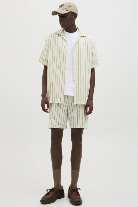 Jack & Jones Coba Stripe Resort Shirt SS Cedar