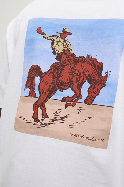 Jack & Jones Marrakesh Back Tee SS  Bright White Horse