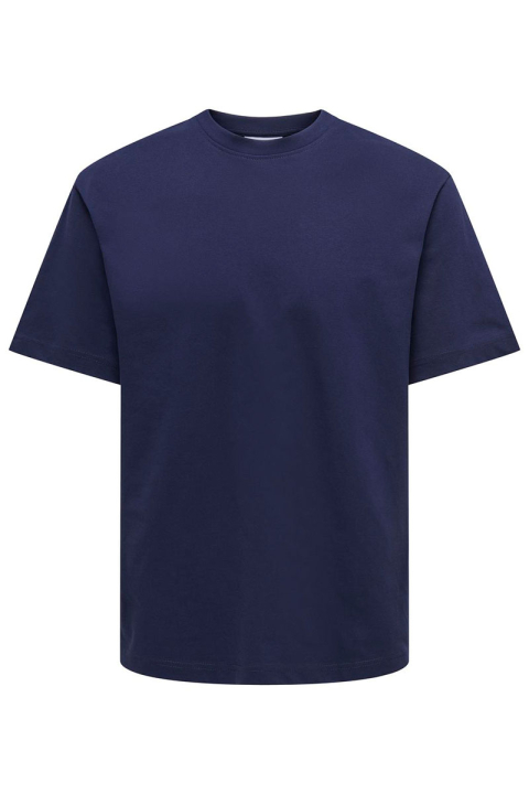 ONLY & SONS Fred Basic Oversize Tee Evening Blue