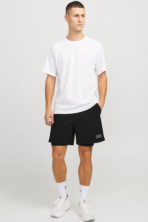 Jack & Jones CNZ Sports Short With Inner Tights  Black